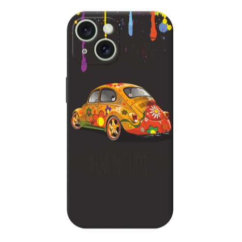 Apple iPhone 15 Adventure Black Colored Silicone TPU Θήκη