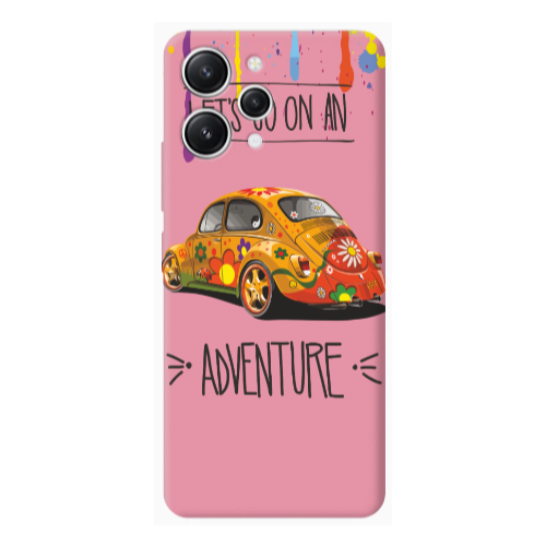 Xiaomi Redmi 12 Adventure Pink Colored Silicone TPU Θήκη