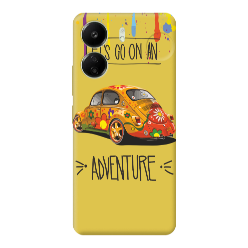 Xiaomi Redmi 13C Adventure Yellow Colored Silicone TPU Θήκη