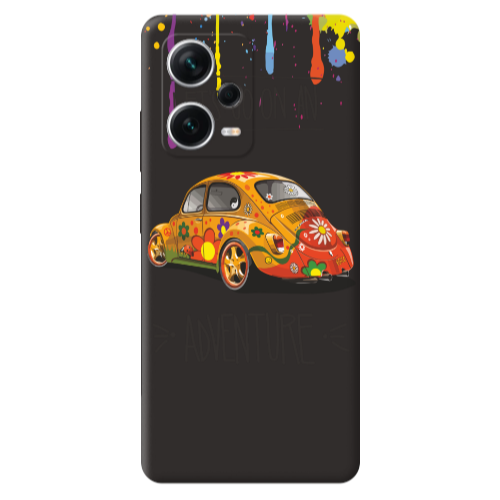Xiaomi Poco X5 Adventure Black Colored Silicone TPU Θήκη