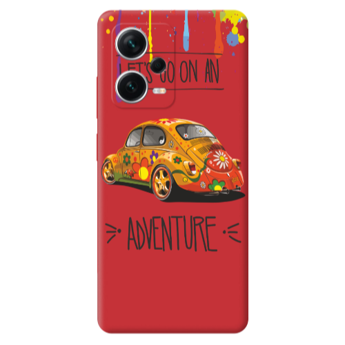 Xiaomi Poco X5 Adventure Red Colored Silicone TPU Θήκη