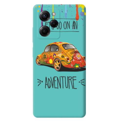 Xiaomi Poco X5 Pro Adventure Turquoise Colored Silicone TPU Θήκη