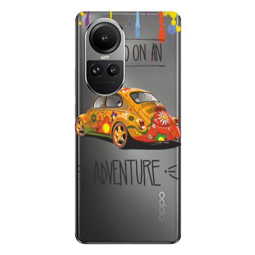Oppo Reno10 5G Adventure Transparent Silicone TPU Θήκη