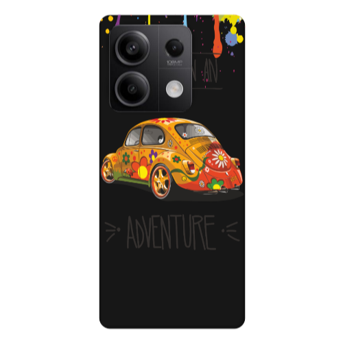 Xiaomi Redmi Note 13 5G Adventure Black Colored Silicone TPU Θήκη