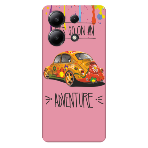Xiaomi Redmi Note 13 4G Adventure Pink Colored Silicone TPU Θήκη