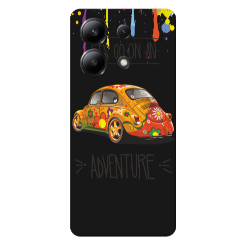 Xiaomi Redmi Note 13 4G Adventure Black Colored Silicone TPU Θήκη