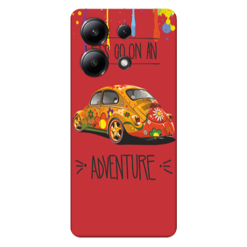 Xiaomi Redmi Note 13 4G Adventure Red Colored Silicone TPU Θήκη