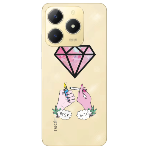 Realme C61 Mixed up Transparent Silicone TPU Θήκη