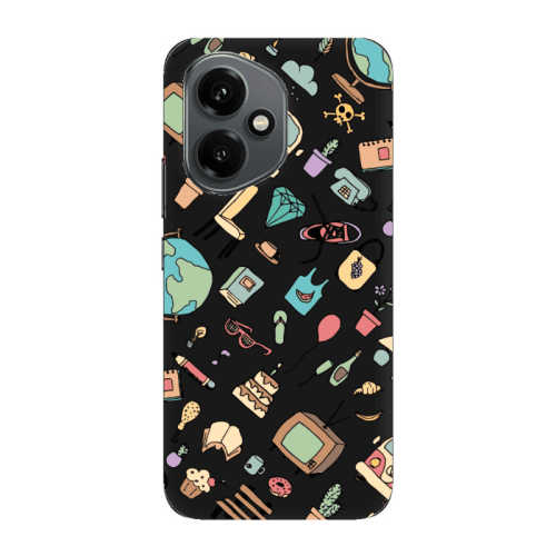 Honor Magic 400 Best buds Black Colored Silicone TPU Θήκη