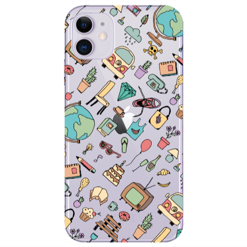 Apple iPhone 11  Best buds Transparent Silicone TPU Θήκη