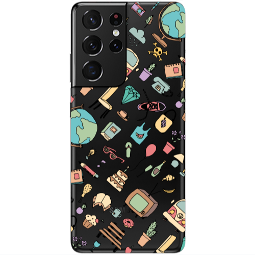 Samsung S21 Ultra Mixed up Transparent Silicone TPU Θήκη