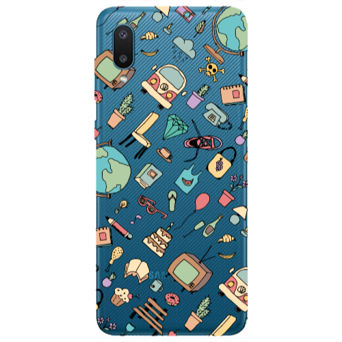 Samsung A02 Mixed up Transparent Silicone TPU Θήκη