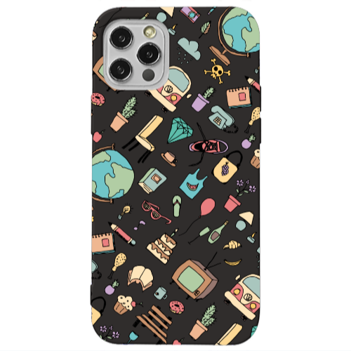 Apple iPhone 13 Pro Best buds Black Colored Silicone TPU Θήκη