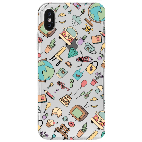 Apple iPhone Xs Best buds Transparent Silicone TPU Θήκη