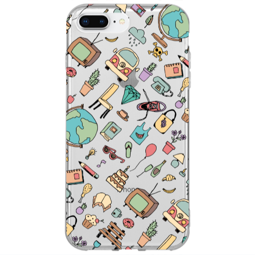 Apple iPhone 7 Plus Best buds Transparent Silicone TPU Θήκη