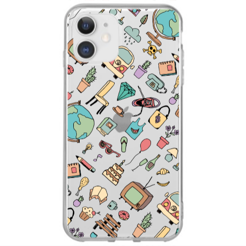 Apple iPhone 12 Mini Best buds Transparent Silicone TPU Θήκη