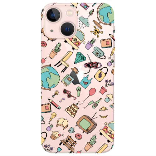 Apple iPhone 13 Mini Best buds Transparent Silicone TPU Θήκη