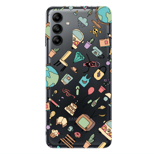 Samsung A04S Mixed up Transparent Silicone TPU Θήκη
