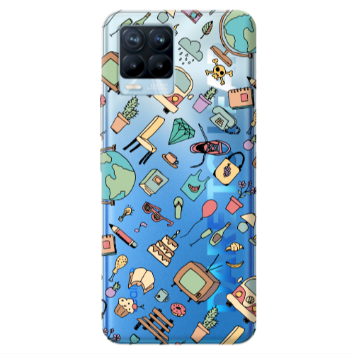 Realme 8 Pro Mixed up Transparent Silicone TPU Θήκη