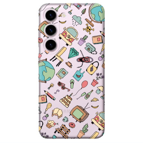 Samsung S23 Mixed up Transparent Silicone TPU Θήκη
