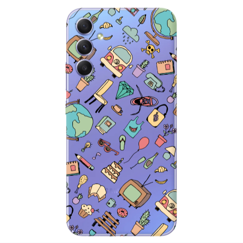 Samsung A34 Mixed up Transparent Silicone TPU Θήκη