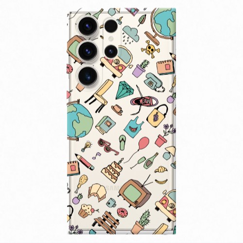 Samsung S23 Ultra Mixed up Transparent Silicone TPU Θήκη
