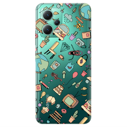 Xiaomi Redmi Note 12 Pro 5G Mixed up Transparent Silicone TPU Θήκη
