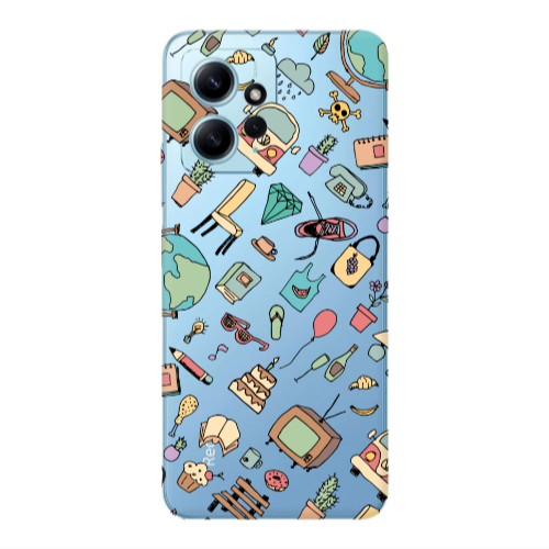 Xiaomi Redmi Note 12 4G Mixed up Transparent Silicone TPU Θήκη