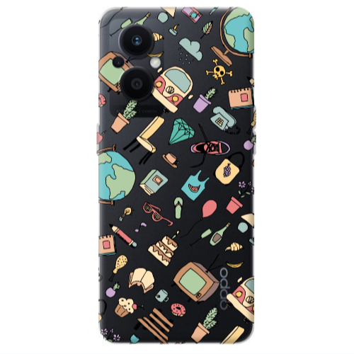 Oppo Reno 7 Lite Mixed up Transparent Silicone TPU Θήκη