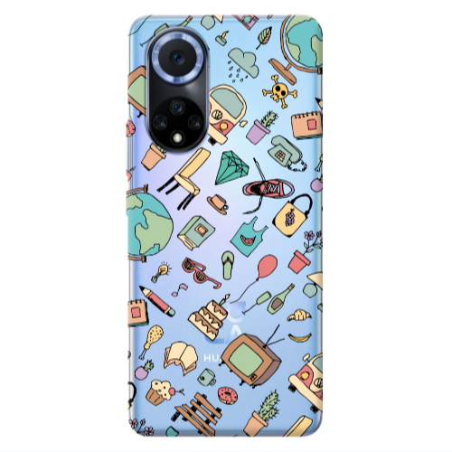 Huawei Nova 9 Best buds Transparent Silicone TPU Θήκη
