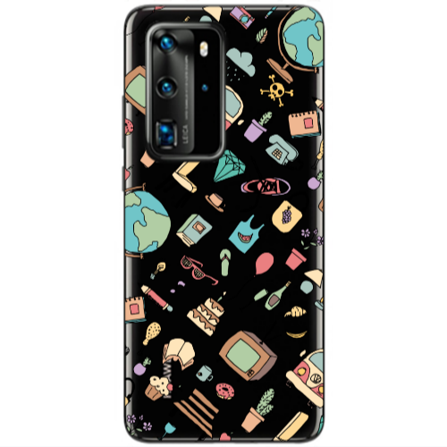 Huawei P40 Pro Best buds Transparent Silicone TPU Θήκη