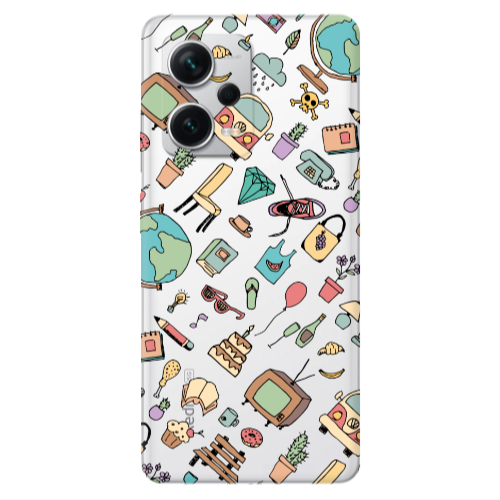 Xiaomi Redmi Note 12 5G Mixed up Transparent Silicone TPU Θήκη