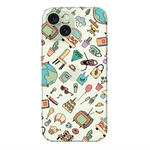Apple iPhone 15 Best buds Transparent Silicone TPU Θήκη