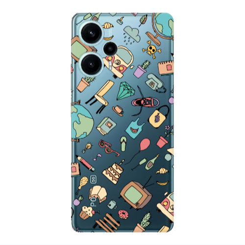 Xiaomi Poco F5 Mixed up Transparent Silicone TPU Θήκη