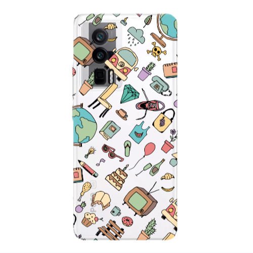 Xiaomi Poco F5 Pro Mixed up Transparent Silicone TPU Θήκη