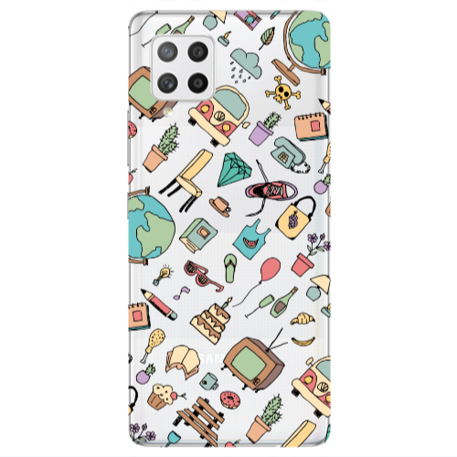 Samsung A42 5G Mixed up Transparent Silicone TPU Θήκη