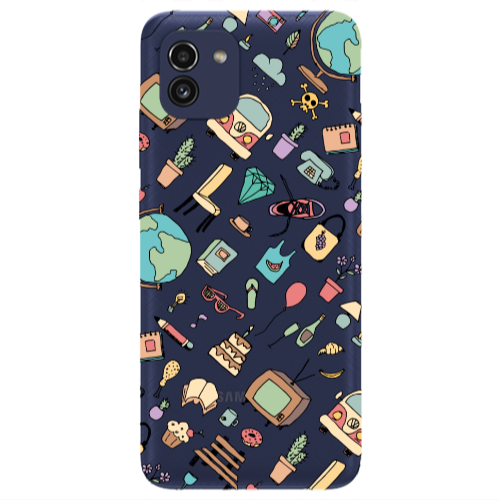 Samsung A03 Mixed up Transparent Silicone TPU Θήκη
