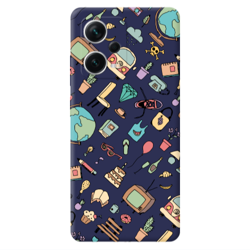 Xiaomi Poco X5 Mixed up Dark blue Colored Silicone TPU Θήκη