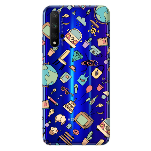 Huawei Nova 5 T Best buds Transparent Silicone TPU Θήκη
