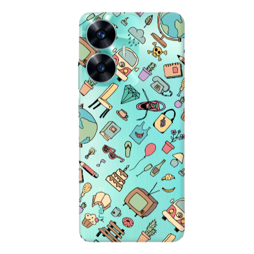 Realme C55 Mixed up Transparent Silicone TPU Θήκη