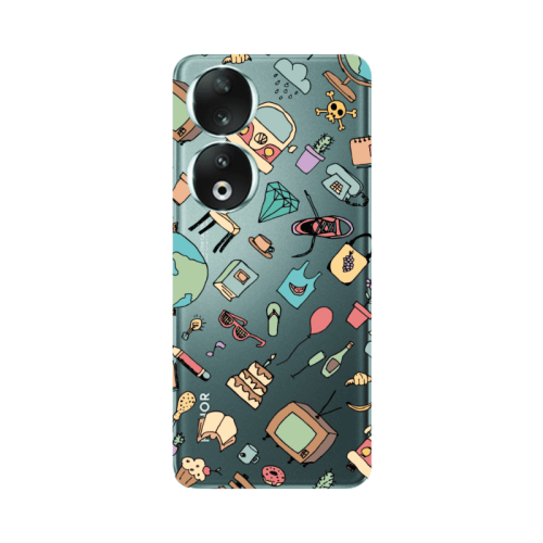 Honor 90 5G Best buds Transparent Silicone TPU Θήκη