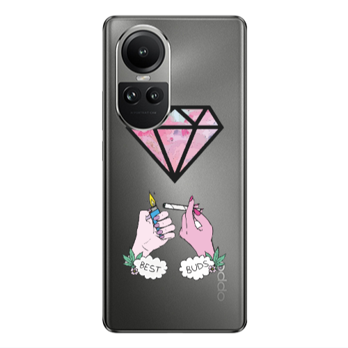 Oppo Reno10 5G Mixed up Transparent Silicone TPU Θήκη