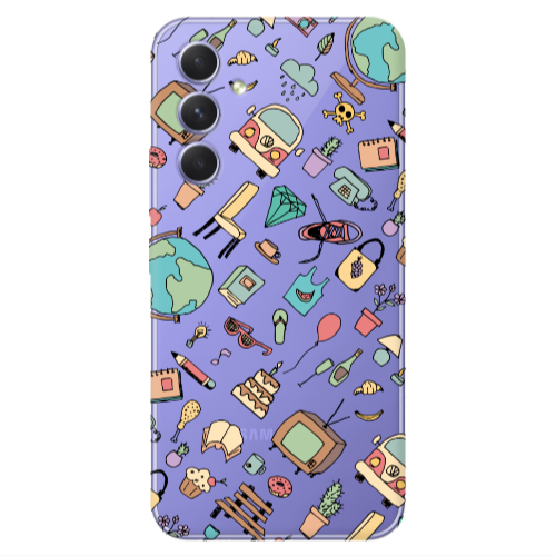 Samsung A55 Mixed up Transparent Silicone TPU Θήκη