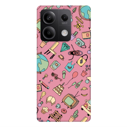 Xiaomi Redmi Note 13Pro 5G Mixed up Pink Colored Silicone TPU Θήκη