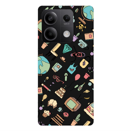 Xiaomi Redmi Note 13Pro 5G Mixed up Black Colored Silicone TPU Θήκη