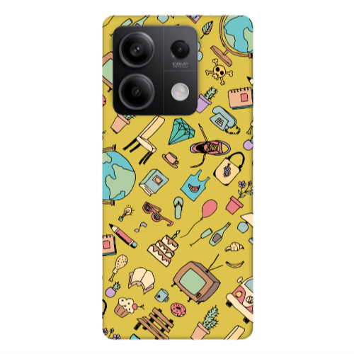 Xiaomi Redmi Note 13Pro 5G Mixed up Yellow Colored Silicone TPU Θήκη