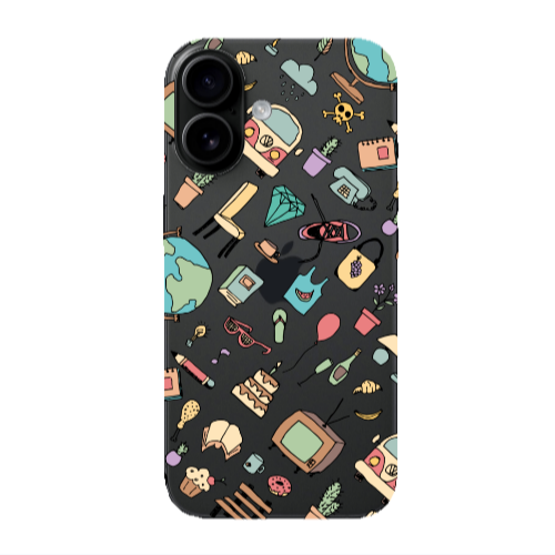 Apple Iphone 16 Best buds Transparent Silicone TPU Θήκη
