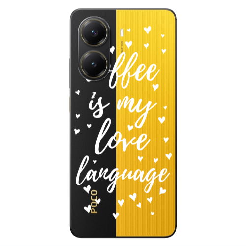 Xiaomi Poco X7 Pro Coffe is my love language Transparent Silicone TPU Θήκη