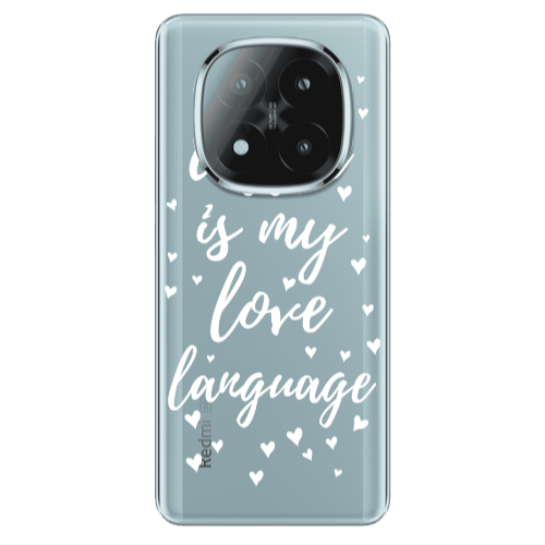 Xiaomi Redmi Note 14 Pro + 5g Coffe is my love language Transparent Silicone TPU Θήκη