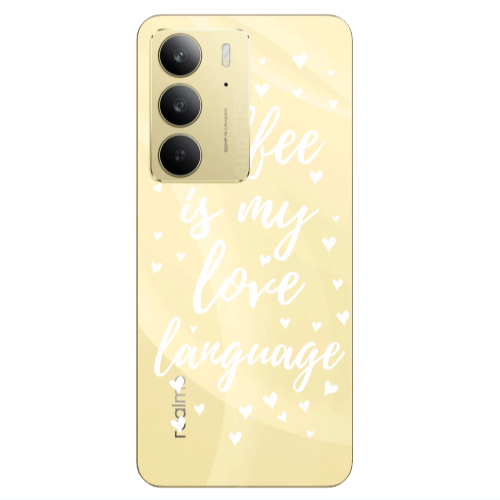 Realme C 75 Coffe is my love language Transparent Silicone TPU Θήκη